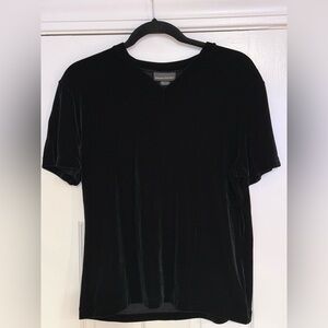 Banana Republic V-Neck Velvet T-Shirt - Large - NWOT